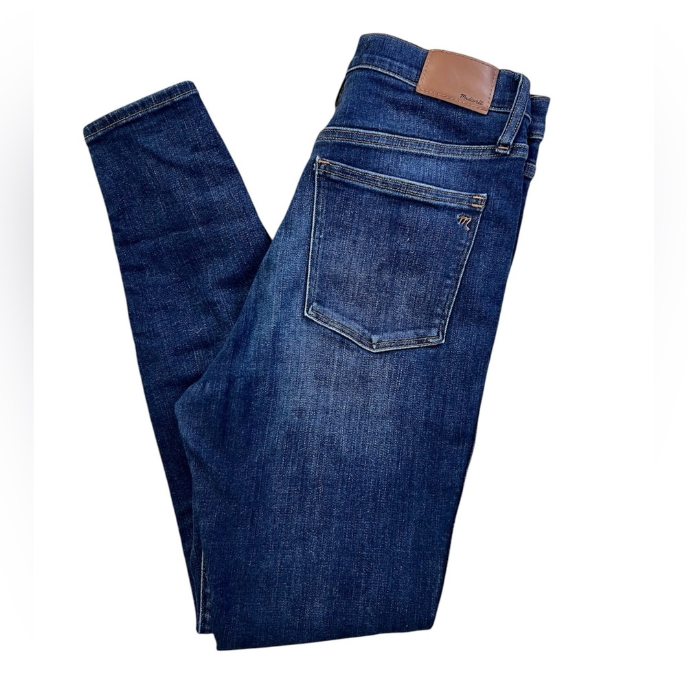 Madewell Dark Wash High Rise Skinny Jeans - Picture 2 of 11
